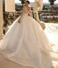 Nouvelle robe de mariée d'arrivée 2024 V-Neck 3D Appliques en dente