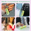 Keyboard Key Toy Party Stress Relief DIY Fidget Button Keycap Fidget Keychain Keyboard Keychain Toys Finger Keyboard Caps Toy 084
