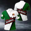 T-shirt graphique de Flag Algeria pour hommes Nom personnalisé Polo T-shirt Fashion Football T-shirt Summer Casual Jersey Sportswear Tee 240513
