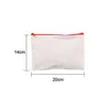 Storage Bags Sublimation Blank Square Bag Heat Transfer Canvas Zipper Cosmetic Diy Painting Student Pencil Case Drop Delivery Home G Dhodg