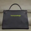 Leather Shoulder Bags Large Travel Ky Bag Big Bag 2024 New Litchi Pattern Mens and Womens Handbag Unisex Bag 40 Large Business Crossbody Should have logo HBGY