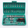 PCS Socket Bits Set Ratchet Wrench Metric Tools Kit voor Automotive Repair Huishouden 240510