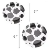 Disposable Dinnerware Cow Print Animal Theme Pattern Paper Plates Baby Shower Tableware Black White