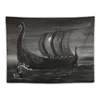 Tapisserier Oseberg Ship Tapestry Decoration For Bedroom Wall Hanging Room Decorator Söta saker