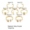 Küme halkaları bohem tarzı 7 adet/set yıldız ay kristal yüzüğü yaratıcı retro alaşım kadınlar düğün ortak parmak mücevher hediyesi