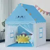 Zelte und Unterkünfte neue Indoor -Outdoor -Zeltzimmer für Kinder Mädchen Prinzessinnen Schlösser Babyhäuser Träume kleine Häuser Familien tun Toy Gamesq240511