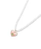 Colliers pendants Collier de coeur perle faux pour femmes Chaîne de tulipe rose 2024 Accessoires Bijoux Choker Cadeaux