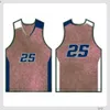 Basketball Jersey Men Stripe Short Short Street Street Shirt Blue Blue Sport UBX76Z2002