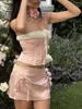 Tanks pour femmes femmes S Y2K Ruffle Trim mini robe sexy