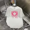디자이너 여성 티셔츠 새로운 인기있는 자수 느슨한 중간 길이 슬리밍 캐주얼 편안한 다재다능한 짧은 슬리브 탑 여름 마모
