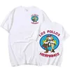 TV-serie voor heren tv-serie Breaking Bad Los Pollos Hermanos dubbelzijdige print t-shirt katoenen kip broers Men mode t shirt strtwear t240510