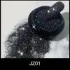 1 stks kawaii glanzende zwarte acryl poeder helder snij kristal polymeer 3D nail art crystal poeders nagelgel tips bouwer voor nagels
