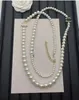 12style diamant noir blanc perle pendentif collier concepteur de haute qualité lettre c coucheur pendentif chouchard pour femmes collier anniversaire bijoux de bijoux