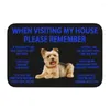 Teppiche süße Yorkie Hund Yorkshire Terrier Terriertür Eingangsmatte Innen Badezimmer Küchen Türmat Toiletten Teppichteppich