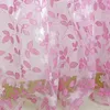 Curtain Leaf Printing Tulle Sheer Decorative Articles Translucent Voile Drape Panel Thin Lightweight For Room Door Window
