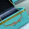 Tiffanncy High End jewelry necklaces for womens V Gold Full Diamond Knot Necklace 18K Rose Gold Cross Light Luxury New Sterling Silver Collar Chain Female Original 1:1