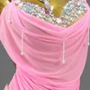 Conjunto sexy 2024 Novo traje de dança latina sexo palco padrão bola feminina vestido de noite esportivo q240511
