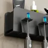 Porte-brosse à dents électrique non punch en aluminium Mur