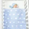 Couvertures née bébé couverture mignon étoile gamin garçon lit fille berceau quilt 90 70 cm coton tricot cartoon plaid plaid toddler poussette swaddle couvercle doux