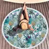 Towel Beach Tropical Plant imprimé Douche de baignade Dry rapide 150x150 cm de bain doux tissu adulte Sport Yoga Mat Spa Couverture