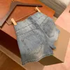 Джинсовые дизайнерские шорты Женская одежда Женская лето -ча с двумя буквами