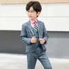 Pakken Flower Boys Formele jas Vestbroek Bowtie Wedding Pak Kids Birthday Dress School Children Gentleman Viool Dance Show Kostuum