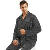Perfect Gift_ Mens Silk Satin Pyjama Set Pyjama Set Casual Wear Set USA M L XL XXL 3XL 4XL Plus3 Color 240508