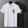 Polo Mens Shirt Letnia marka kostium luksusowy projektant koszulki polo męscy swobodny polo moda wąż pszczoła haft czysty bawełniany kołnierz polo letnia koszulka premium