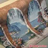Tapisseries méditerranéen arc paysage tapisserie mur suspendu jacquard weave gobelin home textile décoration art décoration coton taille 70x84cm