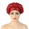 Berets mode kvinnor pärlor Braid Hat Muslim Ruffle Cancer French Bonnet Womens For Winter Artist Ladies