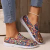 Casual Shoes Summer Women's Sports Colorful Canvas Fashion Vulcanized Flat Ladies Loafers Women Platform Zapatos
