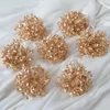 Decorative Flowers Simulation Gold 3 Hydrangea Artificial Year'S Wedding Home Decor Garden Decoration