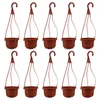 Vazen 10 Sets Outdoor ChlorophyTum Pot Indoor Hanging Planter kinderkamer Basket Orchid Plastic Decoratieve bloemenpot