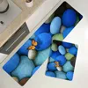 Dywany niebieski kamień motyla nadruk mata kuchenna dywan do mycia podłogi domowe do domu portier do sypialni salon dekoracyjny