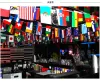 100pcs World Country Flags Pays String Flag Flags Flacs Sanging String Flag Party décorer différentes nations ZZ