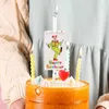 5st ljus Grattis på födelsedagen Candle Surprise Party Banner Candle Cake Candle Whimsy Clown Plug-In Love Cake Topper Insert Creative