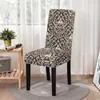 Chair Covers Elastic Retro Flower Print Dining Cover Spandex Floral Slipcover Seat For Kitchen Stools Home El Decor