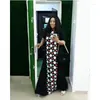 Etnik Giyim Geleneksel Dashiki için Afrika Elbisesi Müslüman Kadın Nakış Pullu Abaya Dubai Kaftan Fas Kaftan Elbisesi