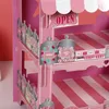 Şenlikli malzemeler çocuk üç katmanlı kek doğum günü dekorasyon sevimli stand arabası 30.5 x 23 46.5cm Çocuk Günü Partisi Süsleme