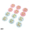 Decorazione per feste 12 pezzi Team Boy Girl Pins Pins Blue Pink Badges Baby Shower Birthday Or Gender Reveal Forniture