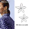 Brincos de garanhão jóias da moda Flor geométrica para mulheres Earing Hollo