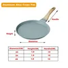 PANS CREPE PAN PANCAKAKE MACHERAÇÃO DE ALUMINAGEM DE ALUMINAGEM FRYING SKETET PARA OMELETTE TORTALLAS INDUÇÃO COMPATBLBL