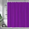 Enkel modern europeisk stil duschgardinblå lila grönt rött färgmönster badrum polyesterduk hängande gardiner uppsättningar 240512
