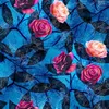 Shower Curtains Rose Curtain Pink Flowers On Blue Floral Black And Garden Waterproof Fabric Polyester Bathroom Decor With Hooks