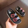 Sandals Summer boys sandals flat bottomed childrens casual beach shoes childrens soft soles non slip footwearL240510