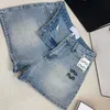 Shorts féminins vêtements nouveaux lourds industrie chaude à chaud poche diamant brodée lo wee hauteur taille slim short pour femmes