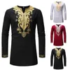 Men's Casual Shirts Mens Abaya Thobe Arabic Longline T Henley Kaftan Banded Plain Gown Muslim High Quality Cotton Shirt