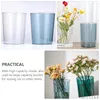 Vases Decorations Waking Flower Bucket Shop Barrel Container Flowers Make Multi-purpose Acrylic Transparent Plastic