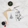 Bouteilles de stockage 2 PCS Christmas Transparent Tamp de billets Tampons de scrapbook