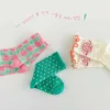 Chaussettes pour enfants chaussettes de printemps filles chaussettes minces d'été 3 paires de chaussettes en dentelle à pois sophastico